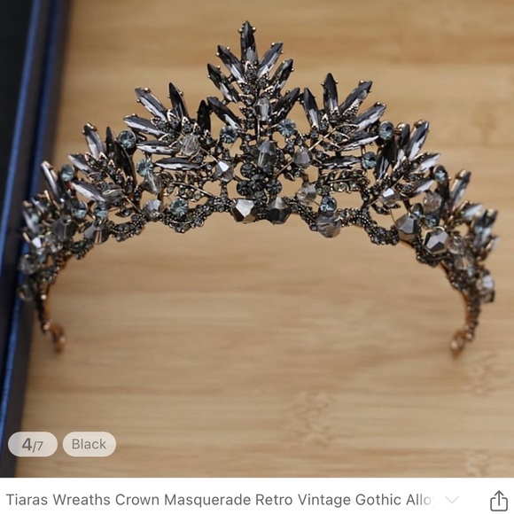 Custom Amazing Black Swan Dress size Small with the crown. - Picture 2 of 2